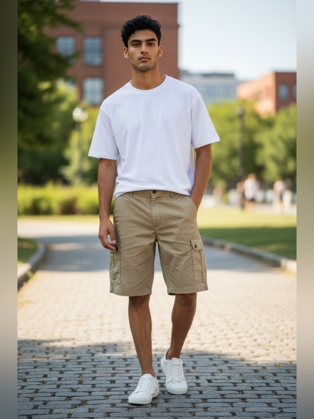 Falls Creek Men's Cargo Shorts - Olive